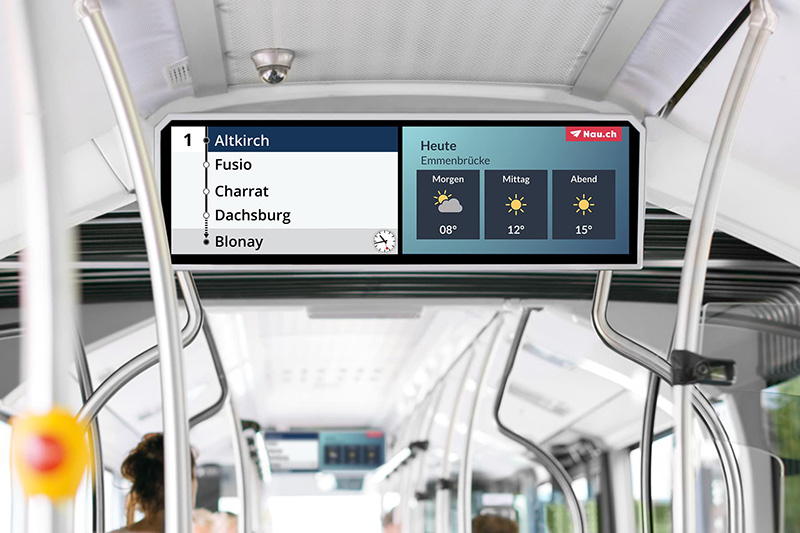 Bewegte Bildschirmwerbung: passengertv - Werbung, die bewegt.