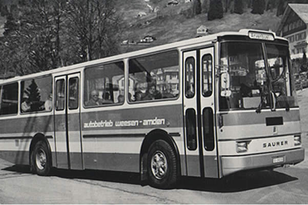 Baujahr 1981: Saurer RH 525-23 Omnibus Nr. 8 